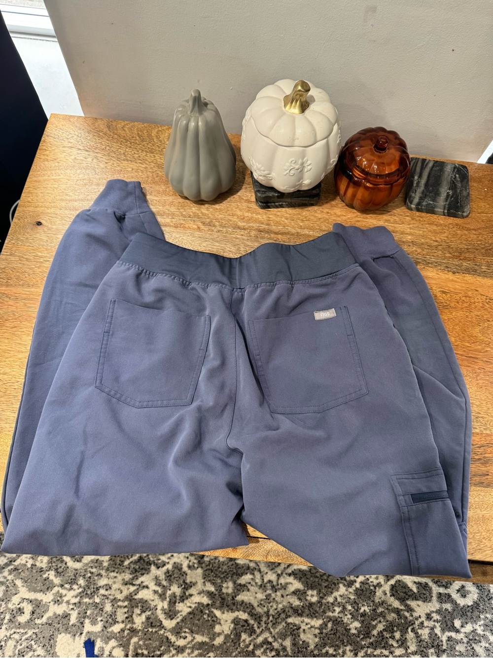 Space Navy Zamora High-Waist Scrub pant joggers - Picture 3 of 5